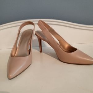 Nine West Nude Slingback heels